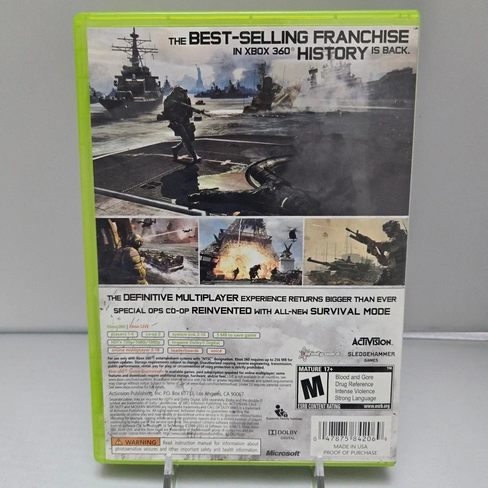 Call of Duty Ghosts & COD Modern Warfare 3 Bundle‎ - Xbox360 - 2 Games Tested